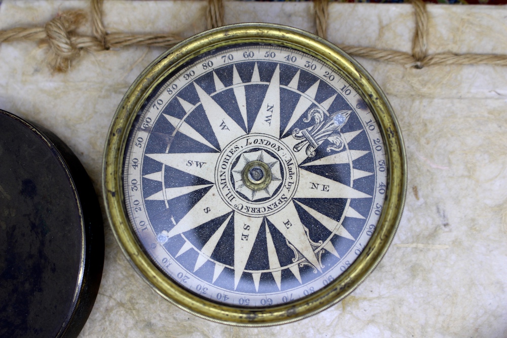 Antique Nautical Compass by Spencer & Co., c. 1840