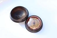Early 1800s C. ESSEX & Co. LONDON, Wooden Compass and Sundial
