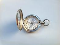 Solid Silver Hunter Cased Compass by COPPOCK London, c. 1880