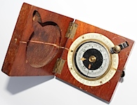WWI F. BARKER & Son Compass in Wood Case - 1918