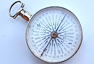 Georgian Long-Neck Hallmarked Silver Compass by W & S JONES, London, 1808