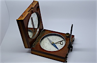 ALIDADE General PEIGNE French Sundial Compass, c. 1918