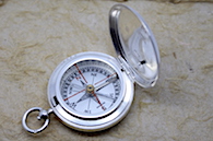 Rare Dennison Compass with Silver Hallmarks 1936