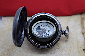 Rare Gimballed Compass in Hunter Case, c. 1900