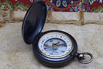 English Hunter Antique Compass, c. 1920