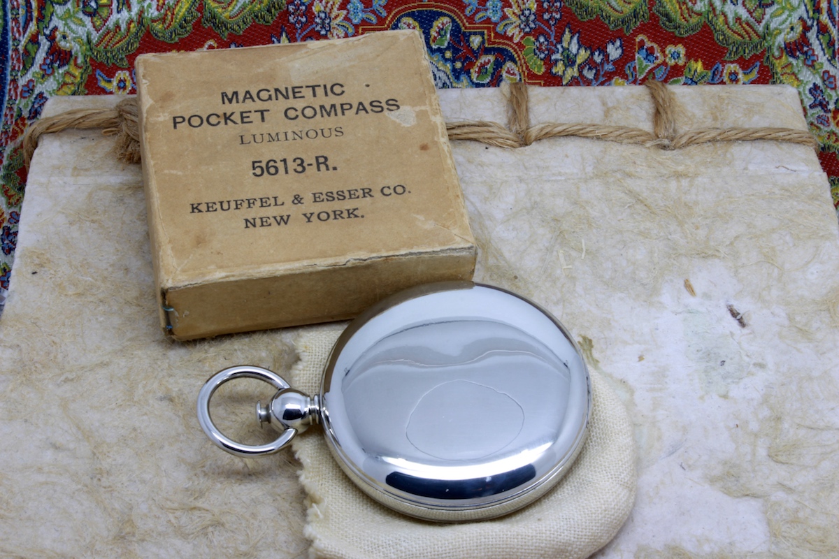 Antique Keuffel & Esser Compass in Original Box, c. 1920