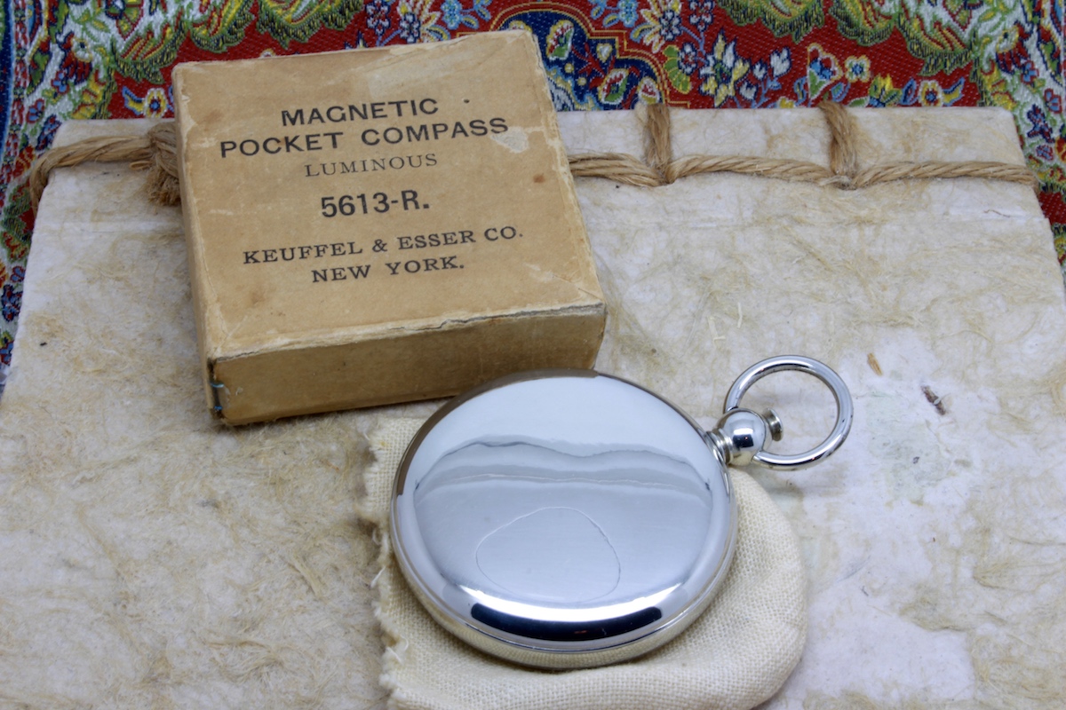 Antique Keuffel & Esser Compass in Original Box, c. 1920