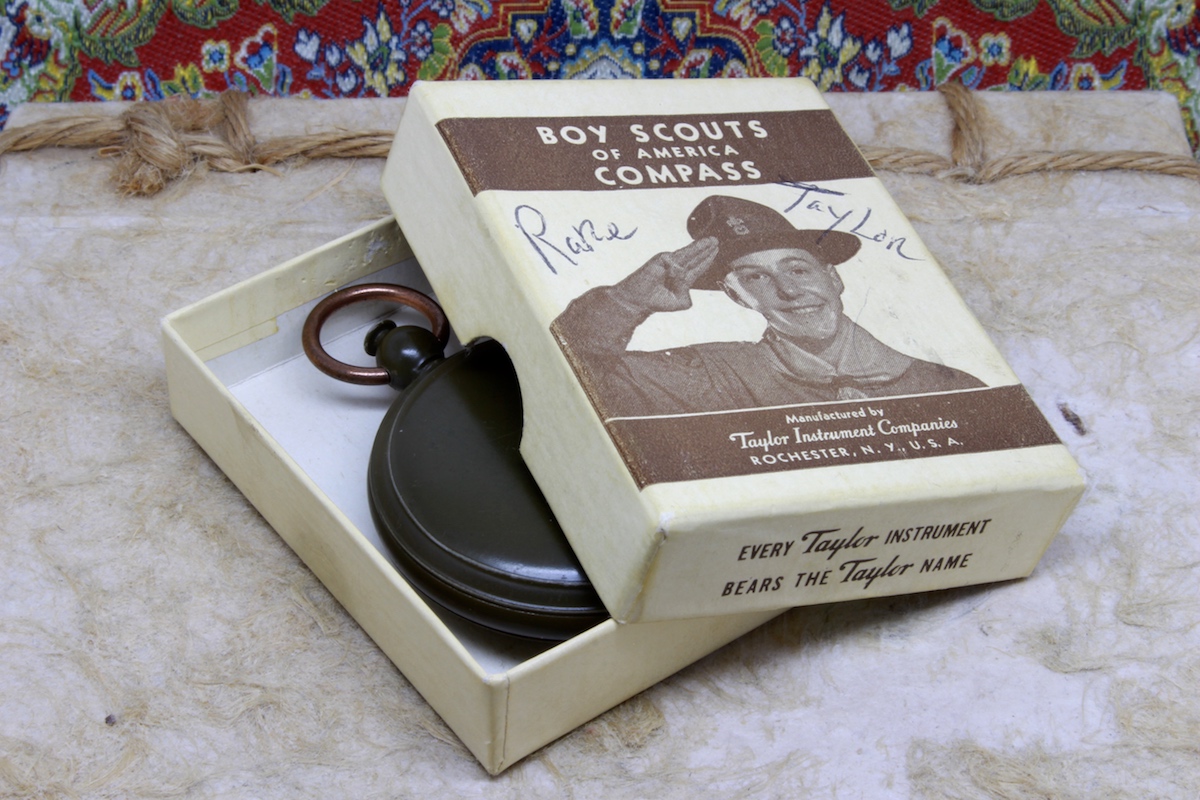 Boy Scouts of America Compass in Original Box, 1918