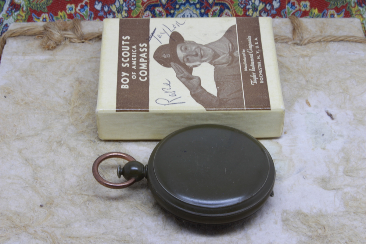 Boy Scouts of America Compass in Original Box, 1918