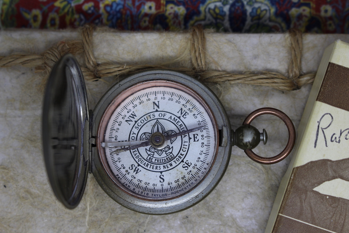 Boy Scouts of America Compass in Original Box, 1918