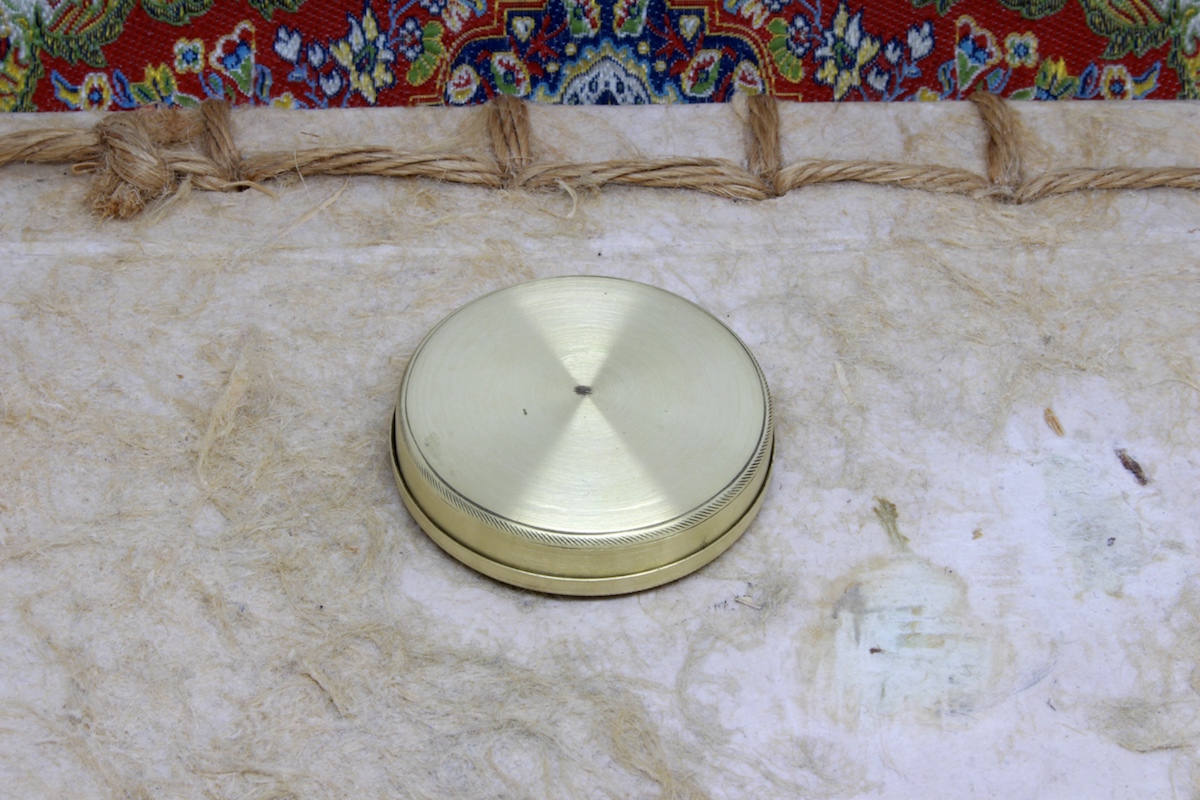 Victorian Compass in Brass Round Case, c. 1880