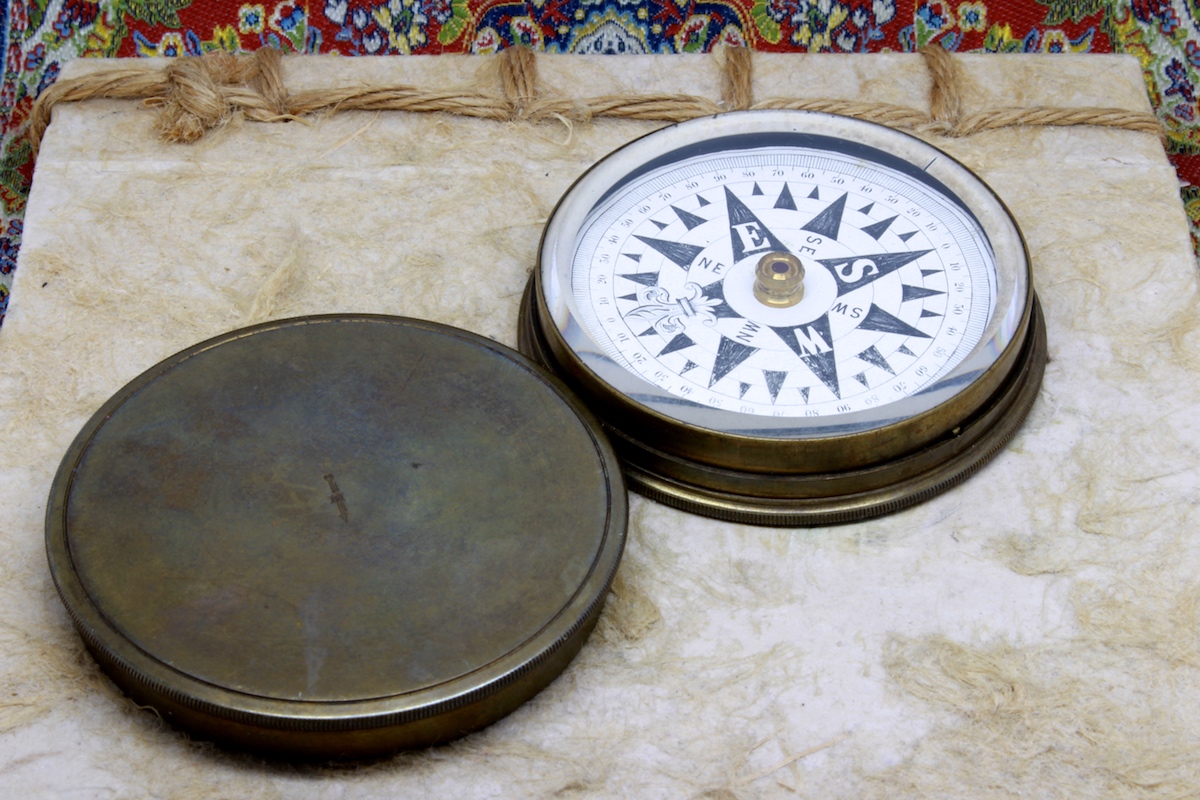 Victorian Short & Mason Brass Compass, c. 1890