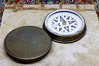 Victorian Short & Mason Brass Compass, c. 1890