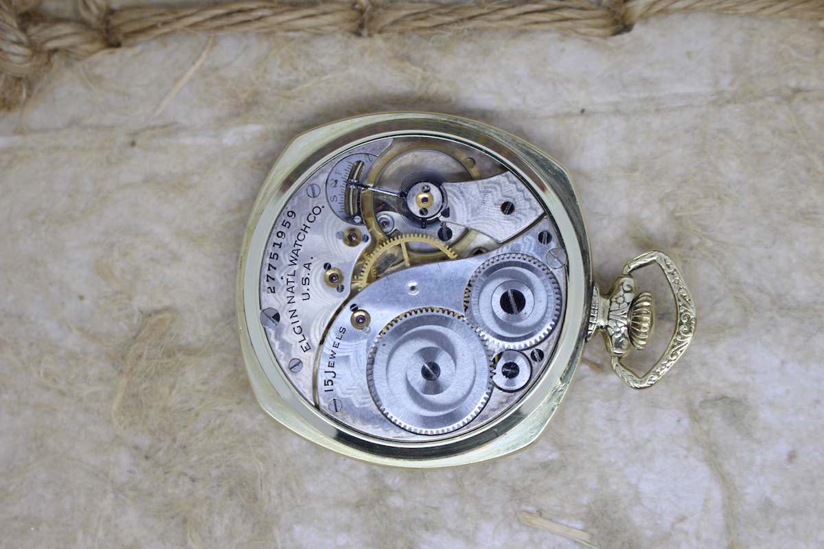 1925 Elgin 14K Gold-Filled 12 Size Pocket Watch