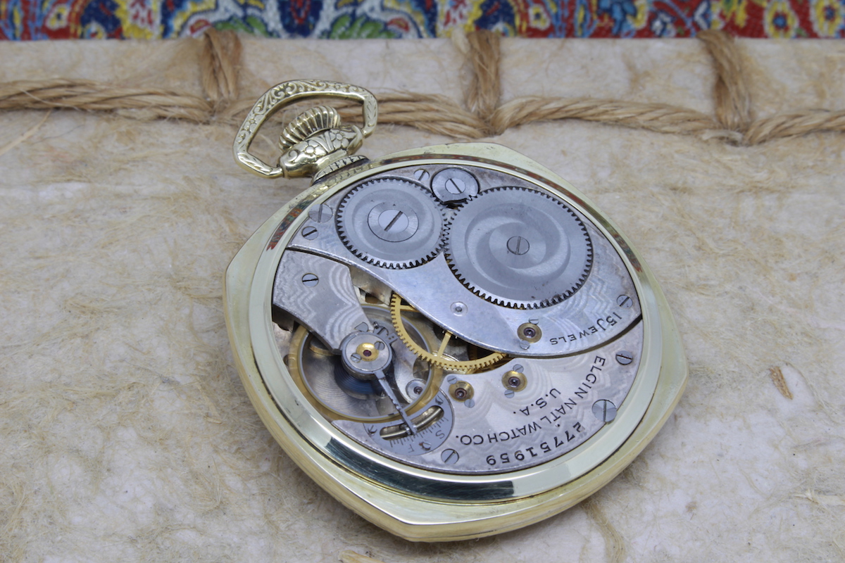 1925 Elgin 14K Gold-Filled 12 Size Pocket Watch