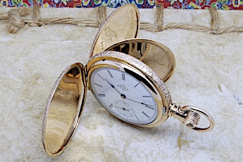 Serviced 1896 Elgin Gold Filled 6 Size Pocket Watch