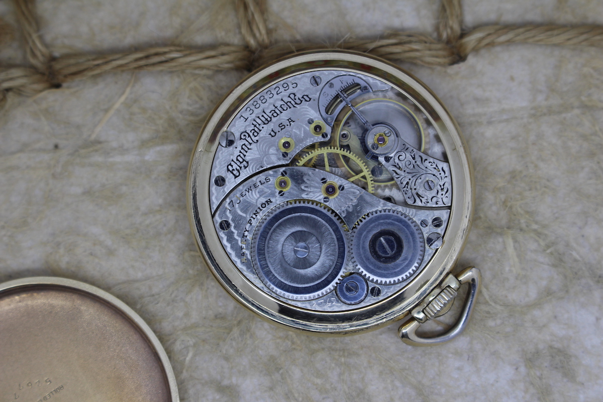 1909 Gold Filled 12 Size Elgin Pocket Watch
