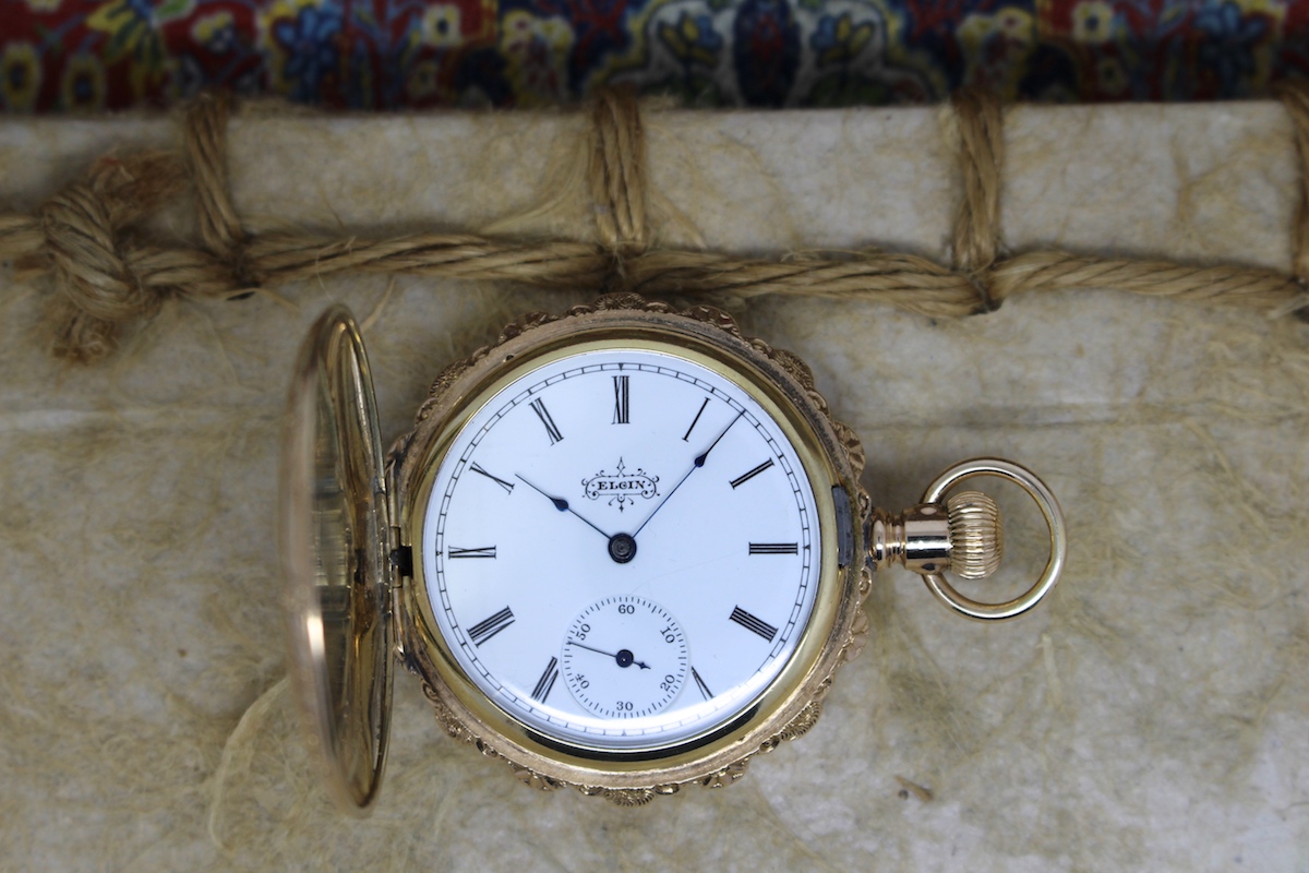 Serviced 1895 Elgin 6 Size 14K Gold-Filled Pocket Watch