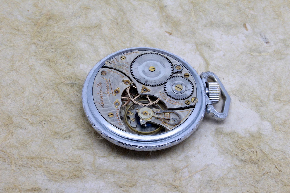 1919 Santa Fe Special 21 Jewels Illinois Pocket Watch