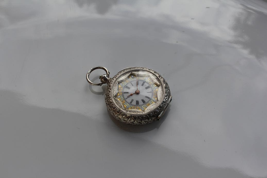Ladies Swiss Pocket Watch, c. 1860