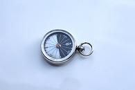 Singer MOP Dial Solid Silver Compass, 1864