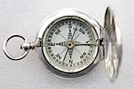 Victorian Silver Filled Hunter Compass, c. 1900