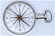 Georgian Silver Long-Neck Compass by Dollond, Hallmarked London 1827