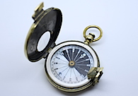 Singers Patent MOP Dial Marching Compass Captain F.B. Peile, c. 1885