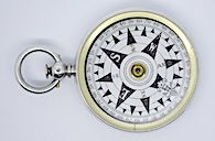 1867 Hallmarked Silver Nautical Compass