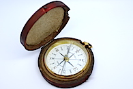 Leather-Cased Compass by GILBERT & Co., London, c. 1850