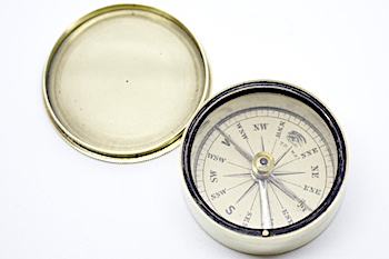 Antique James Parkes & Son Pocket Compass c. 1850