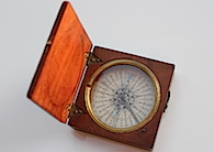 Nautical Wood Cased Compass, c. 1860