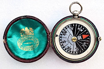 Leather Cased Compass by Negretti & Zambra, c. 1897