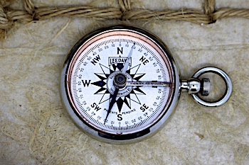 WWI Vintage Leedawl Short & Mason Antique Compass, c. 1915