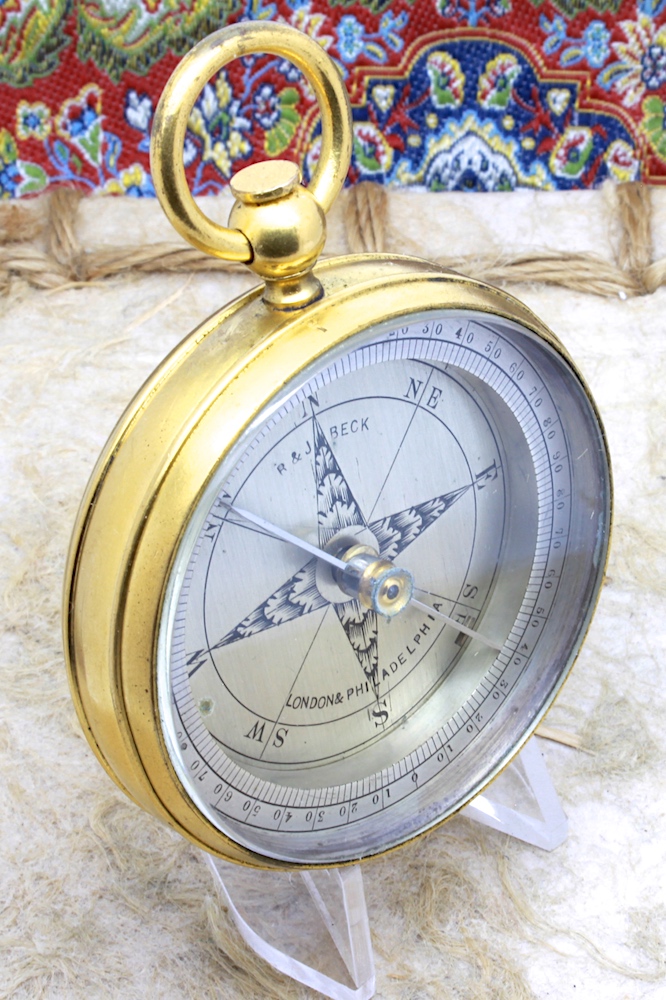  Antique English Compass by R & J BECK, London, c. 1860
