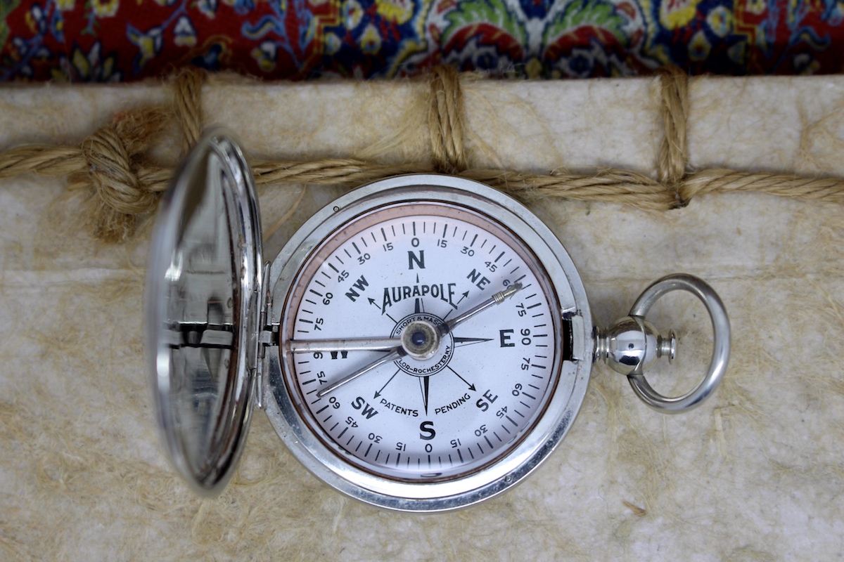 WWI Canadian Military Issue Aurapole Compass, c. 1915