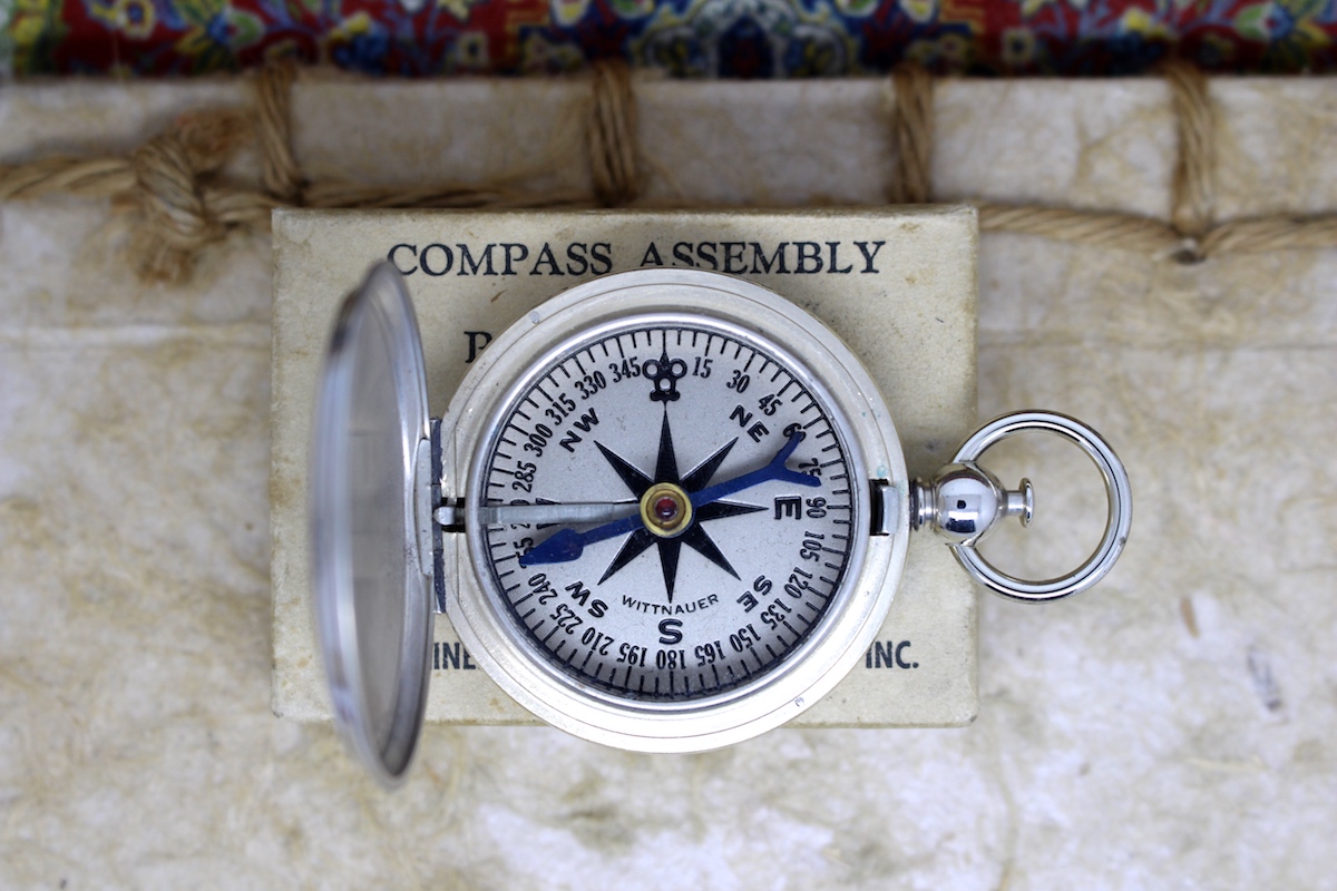 WWII Longines-Wittnauer Vintage Compass in Box