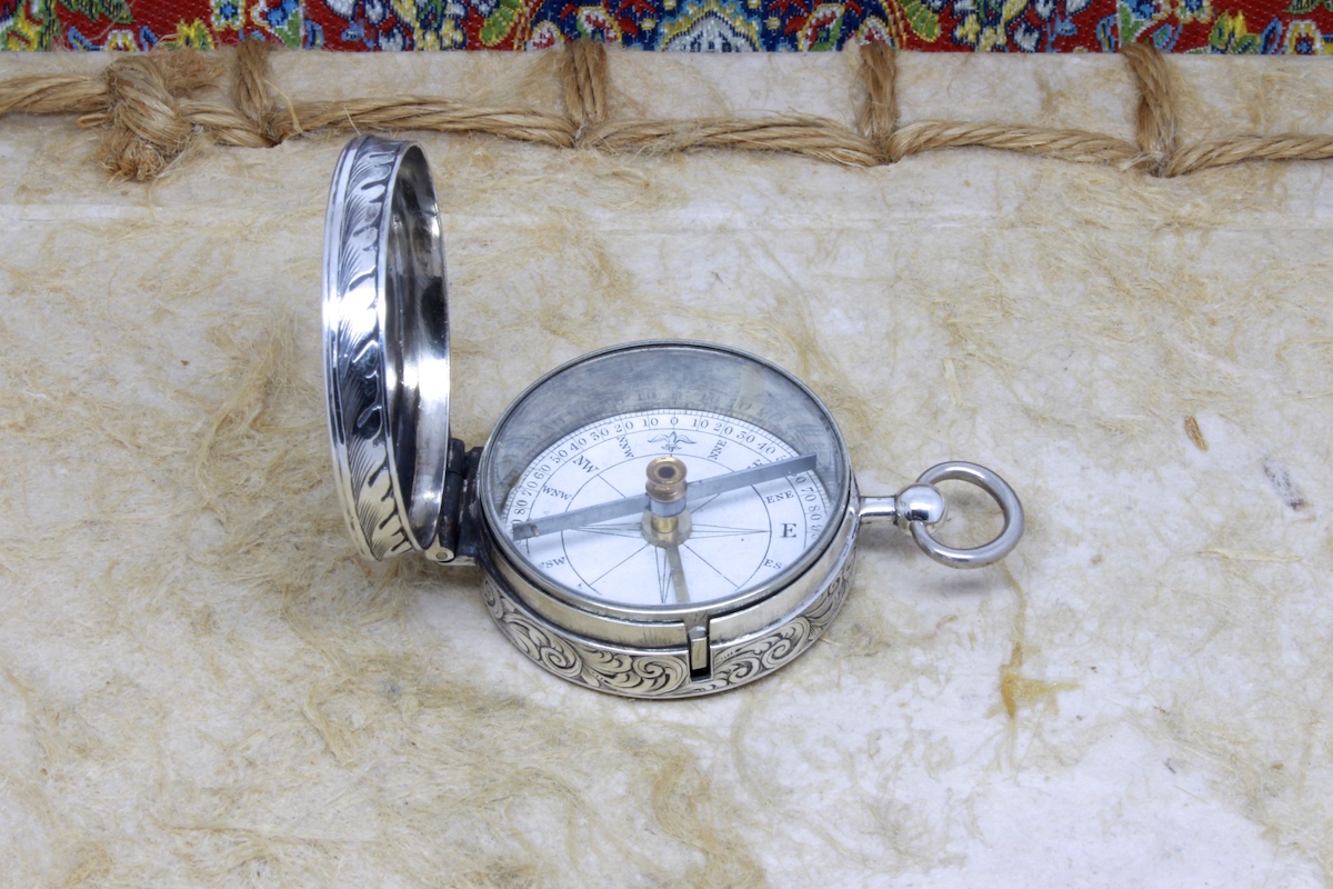 Sterling Silver Aspray Compass Hallmarked London 1863