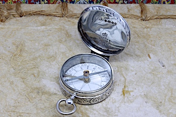 Sterling Silver Aspray Compass Hallmarked London 1863