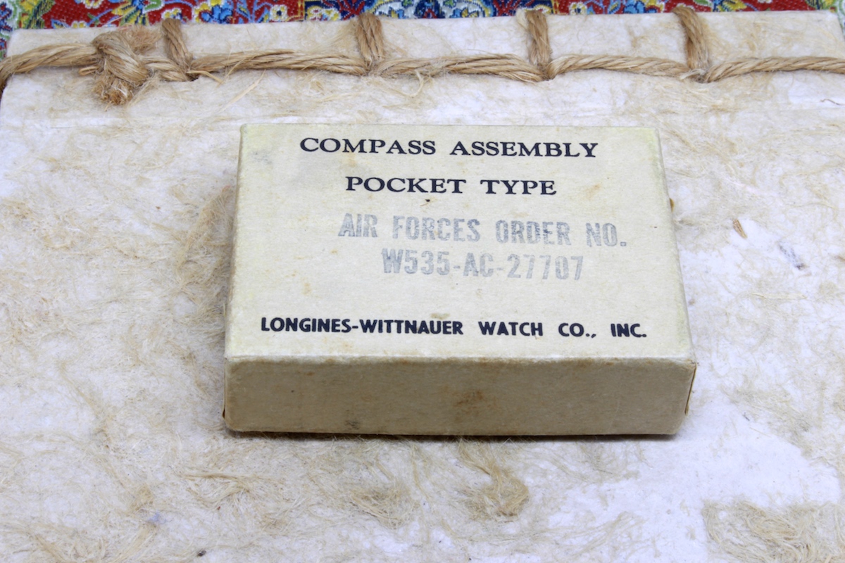 Second World War Air Forces Longines-Wittnauer Vintage Compass in Original Box, c. 1941