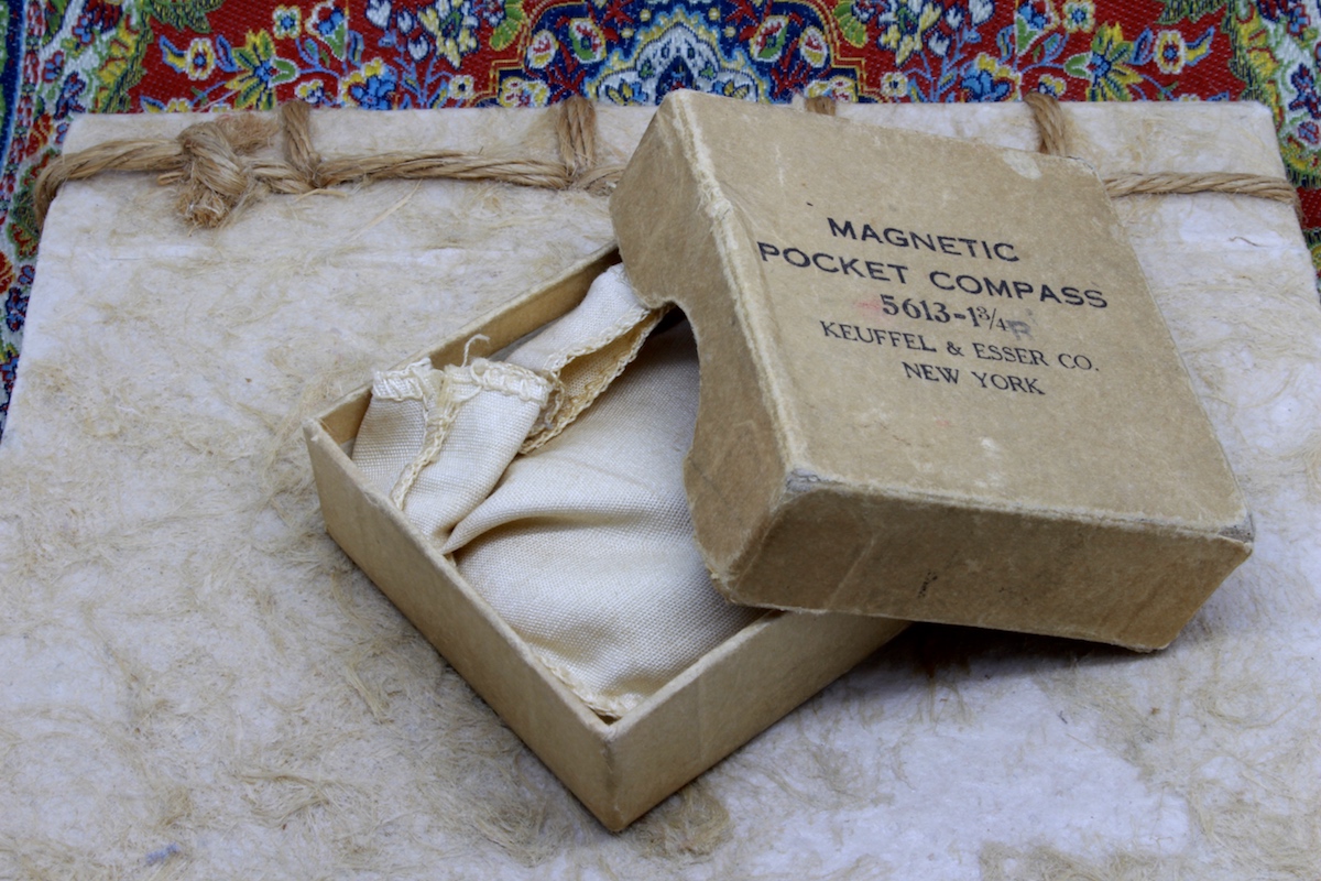 Antique Keuffel & Esser Compass in Original Box, c. 1920