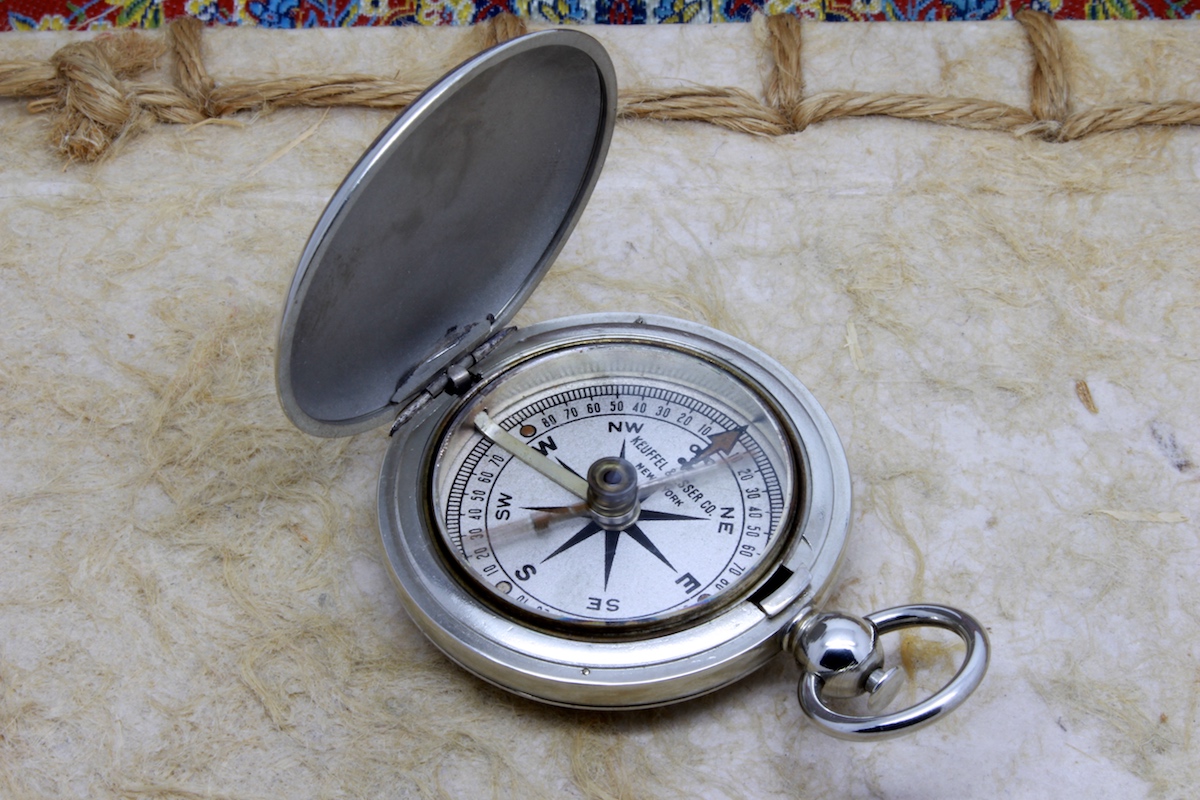 Antique Keuffel & Esser Compass in Original Box, c. 1920