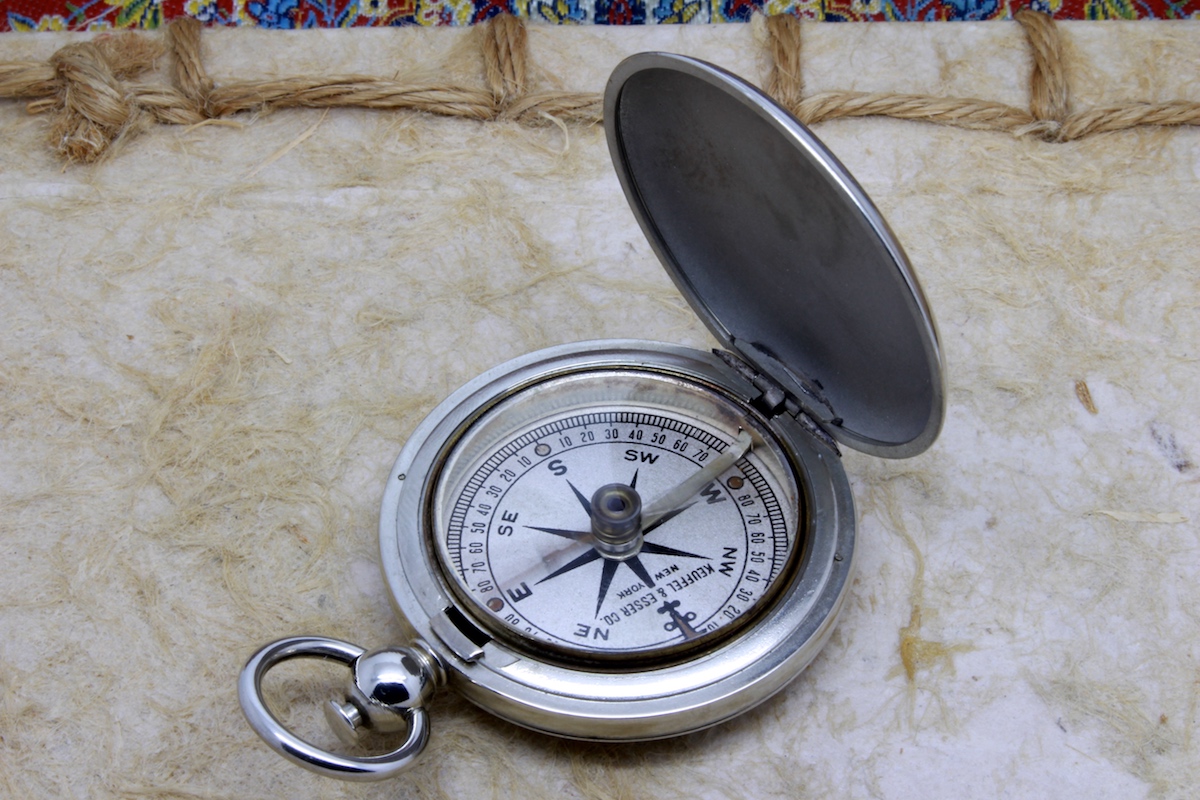 Antique Keuffel & Esser Compass in Original Box, c. 1920