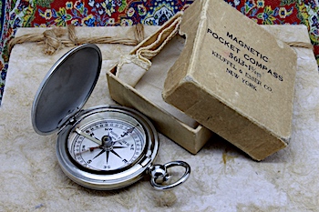 Antique Keuffel & Esser Compass in Original Box, c. 1920