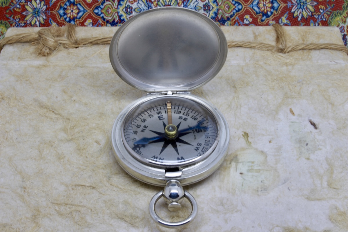 Second World War Air Forces Longines-Wittnauer Vintage Compass in Original Box, c. 1941