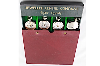 Salesman Display Case for Taylor Compasses, c. 1915