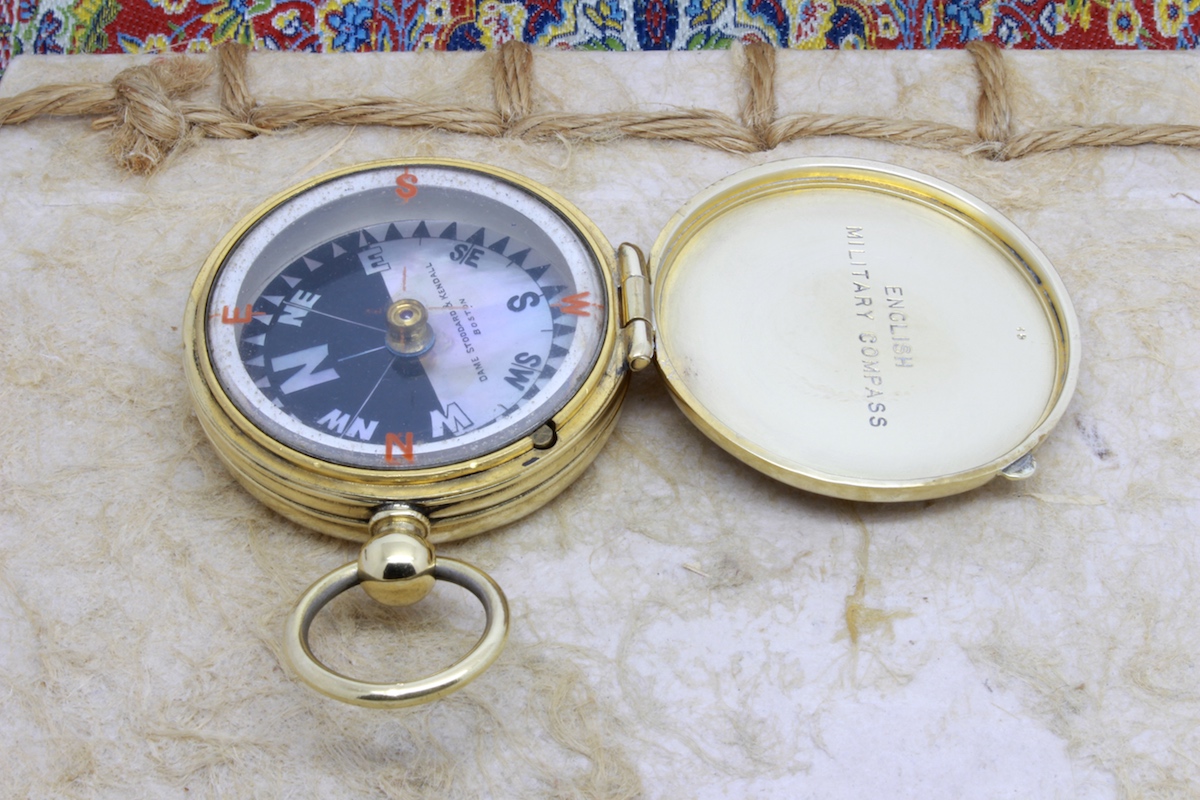 Military Compass with MOP Dial by Dame Stoddard & Kendall, c. 1900