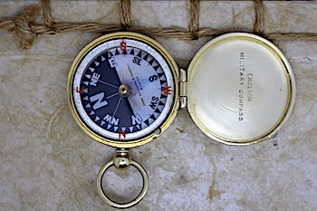 Military Compass with MOP Dial by Dame Stoddard & Kendall, c. 1900