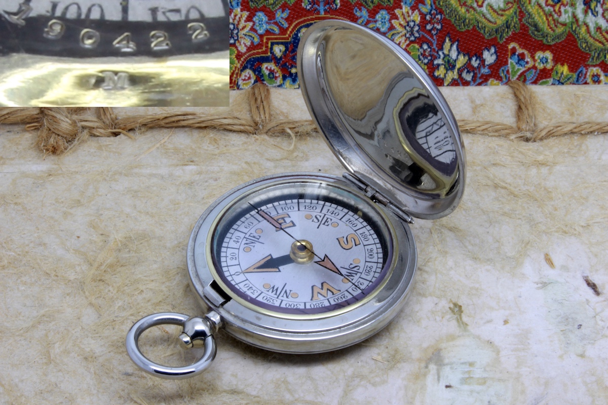 English Hunter Compass by L. KAMM and Co., WAR SOUVENIR, c. 1917