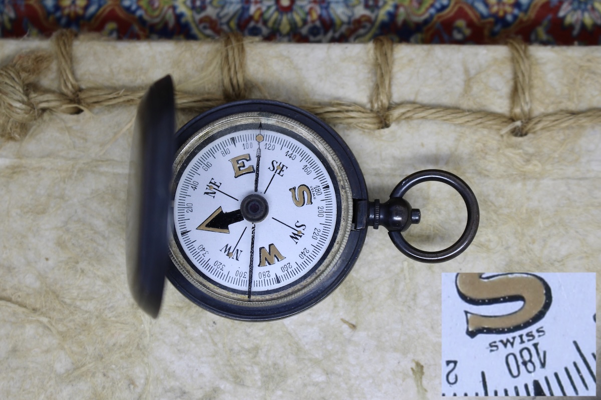 Swiss Hunter Antique Compass, c. 1920
